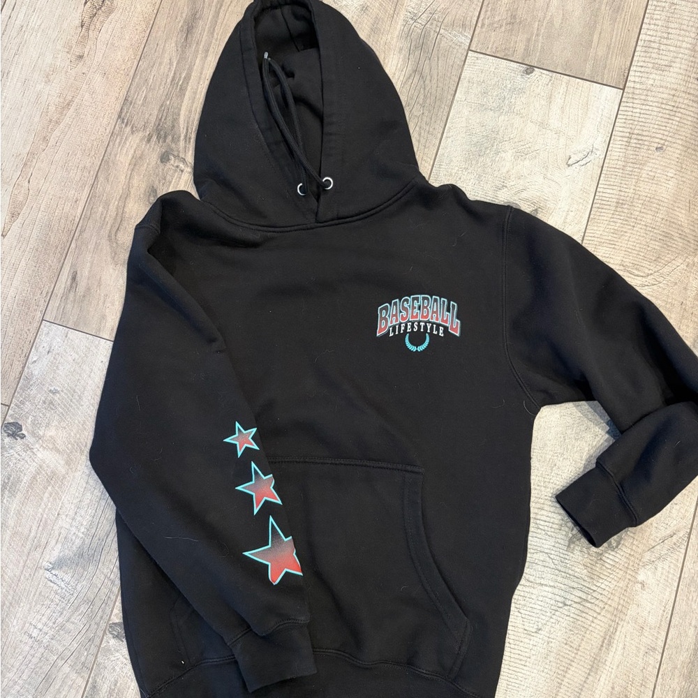 Baseball Lifestyle Black Hoodie